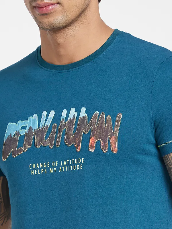 Being Human Men  T-Shirts-Deep Teal