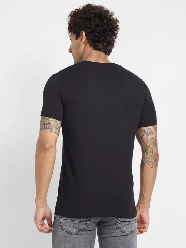 Being Human Men  T-Shirts-Black