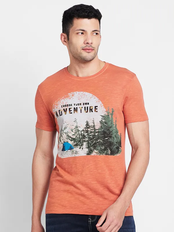 Being Human Men  T-Shirts-Rust