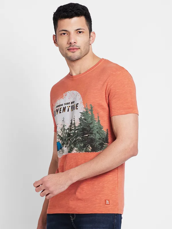 Being Human Men  T-Shirts-Rust