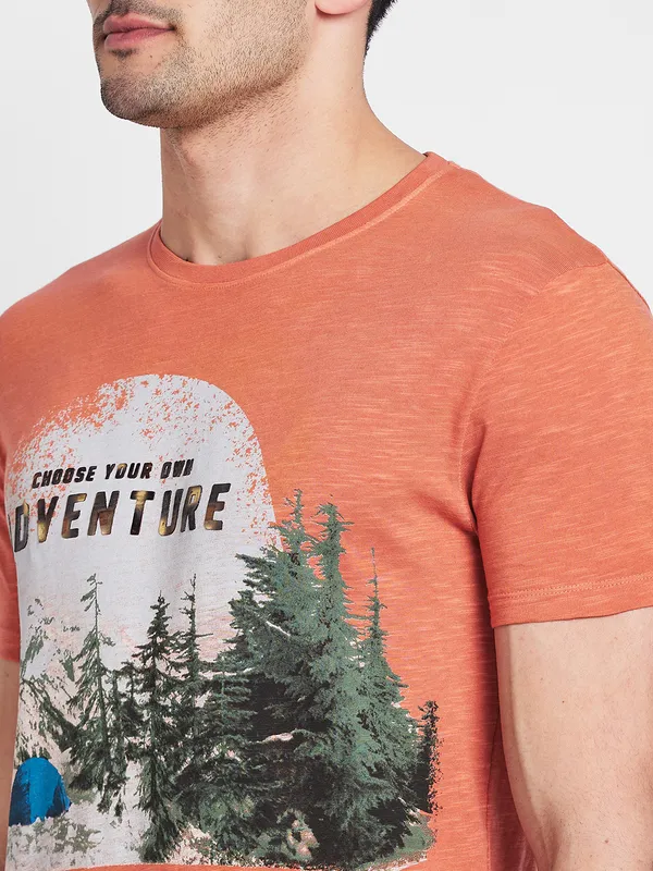 Being Human Men  T-Shirts-Rust