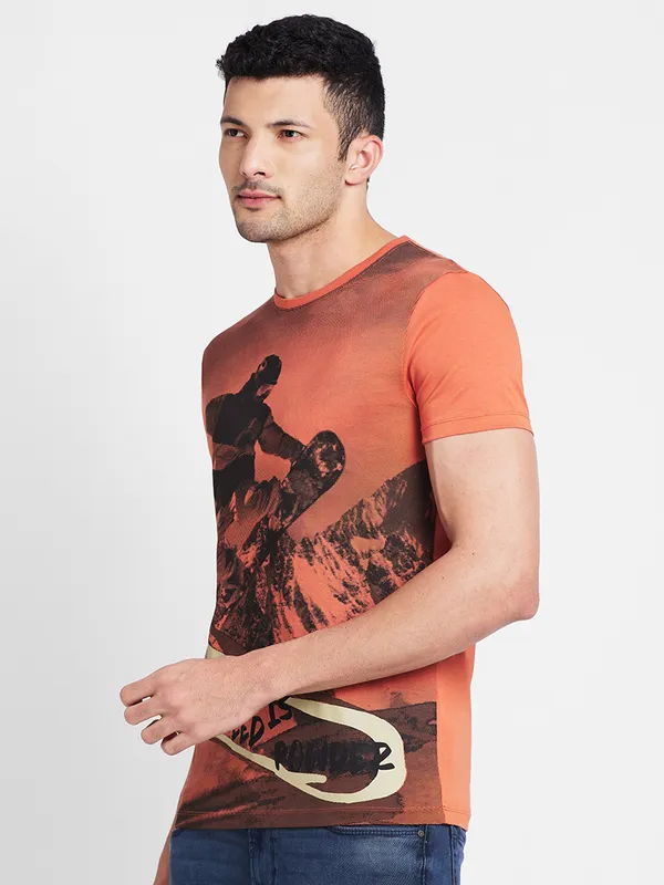 Being Human Men  T-Shirts-Rust