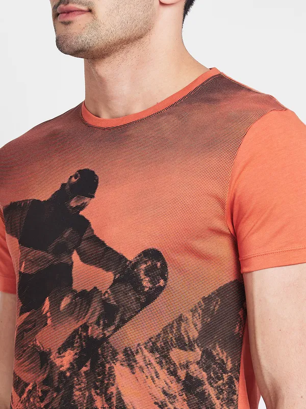 Being Human Men  T-Shirts-Rust