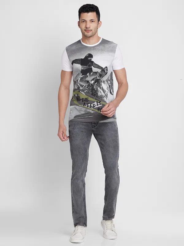 Being Human Men  T-Shirts-White