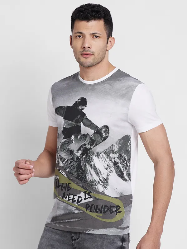 Being Human Men  T-Shirts-White