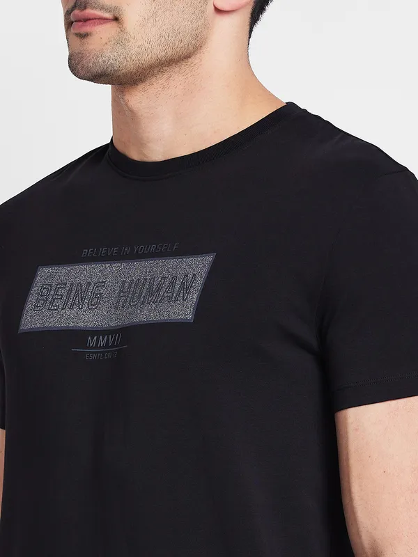 Being Human Clothing Men  T-Shirts-Black