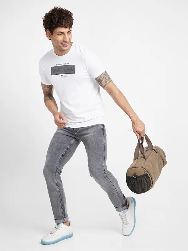 Being Human Clothing Men  T-Shirts-White
