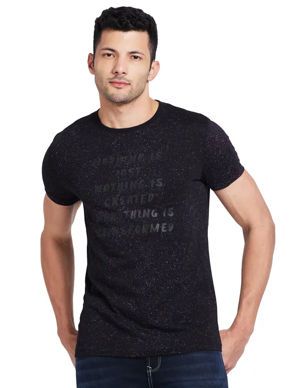Being Human Men  T-Shirts-Black