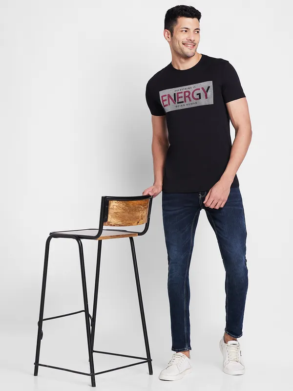 Being Human Clothing Men  T-Shirts-Black