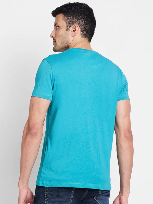 Being Human Clothing Men  T-Shirts-Tile Blue