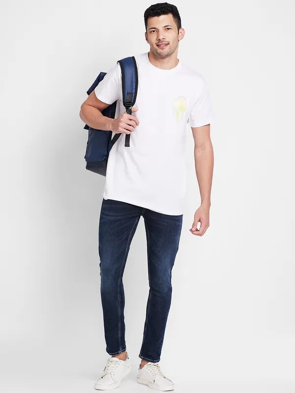 Being Human Men  T-Shirts-White