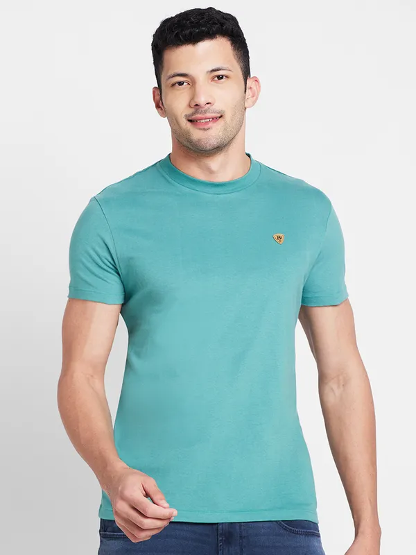 Being Human Regular Fit Mens T-Shirts-Green