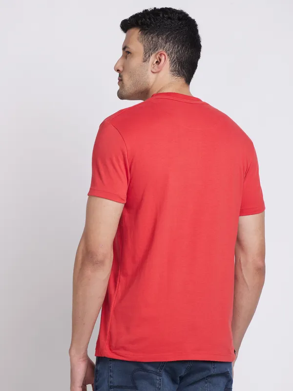 Being Human Regular Fit Mens T-Shirts-Red