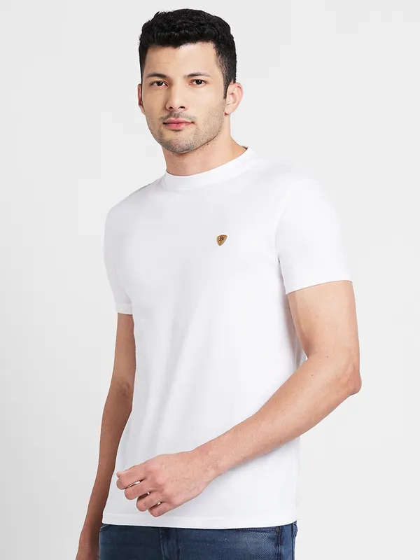 Being Human Regular Fit Mens T-Shirts-White