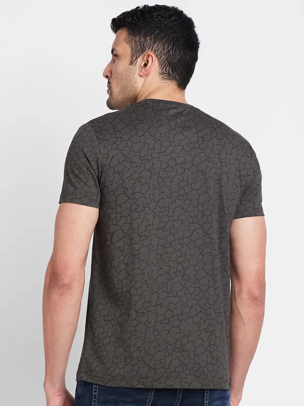 Being Human Men  T-Shirts-Black Olive