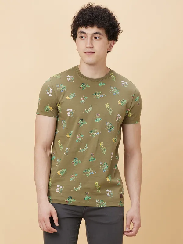 Being Human Men None T-Shirts-Olive