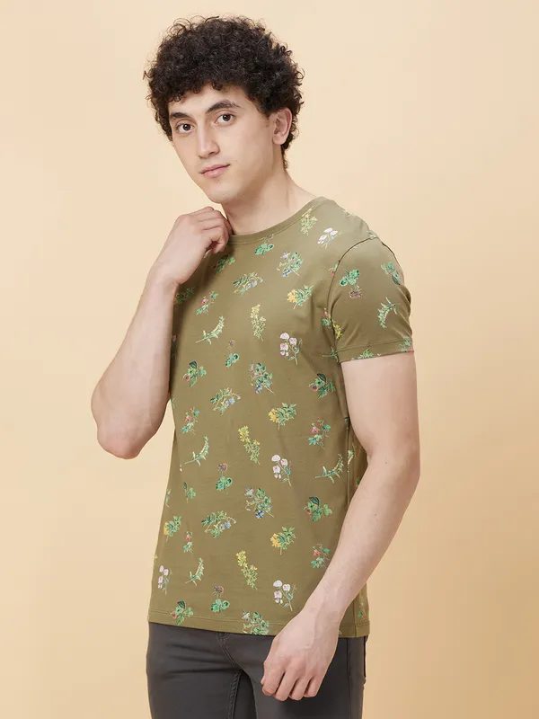 Being Human Men None T-Shirts-Olive