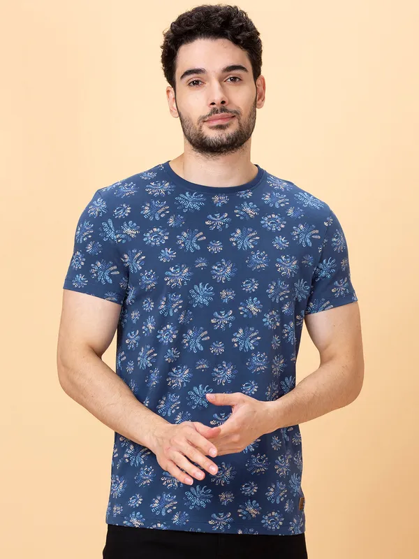 Being Human Men None T-Shirts-Midnight Blue