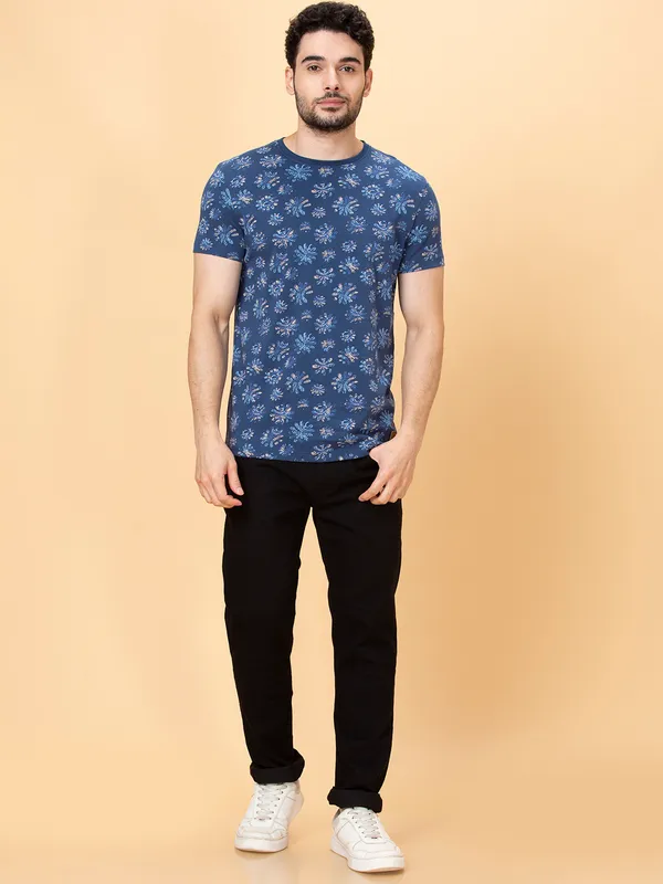 Being Human Men None T-Shirts-Midnight Blue