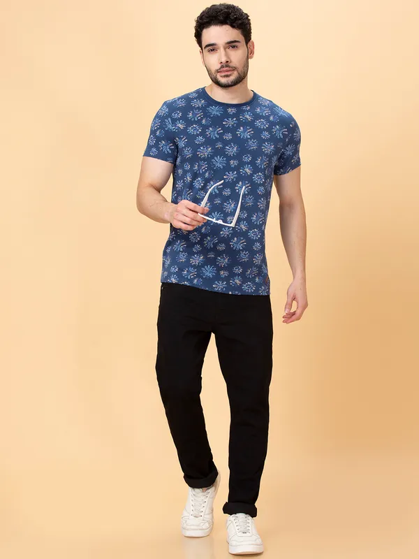 Being Human Men None T-Shirts-Midnight Blue