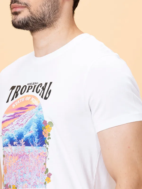 Being Human Clothing Men None T-Shirts-White