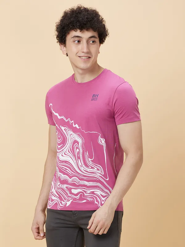 Being Human Clothing Men None T-Shirts-Mauve Haze