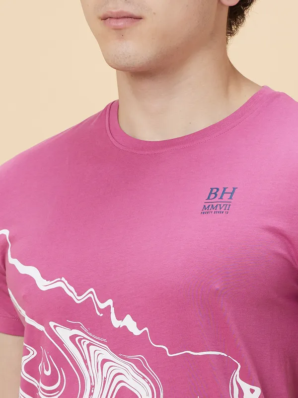 Being Human Clothing Men None T-Shirts-Mauve Haze