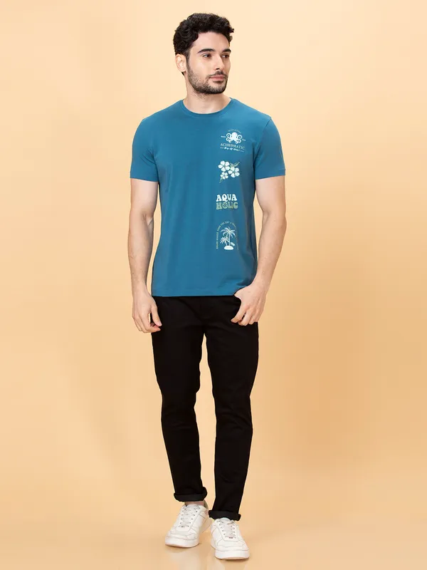 Being Human Men None T-Shirts-Deep Ocean
