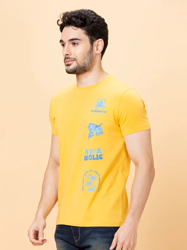 Being Human Men None T-Shirts-Yellow