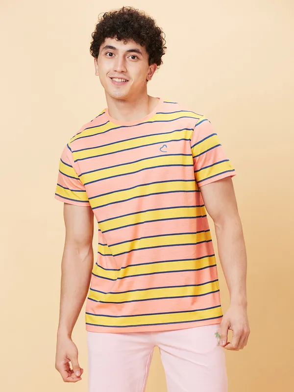 Being Human Clothing Men None T-Shirts-Coral