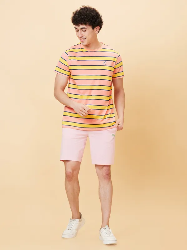 Being Human Clothing Men None T-Shirts-Coral