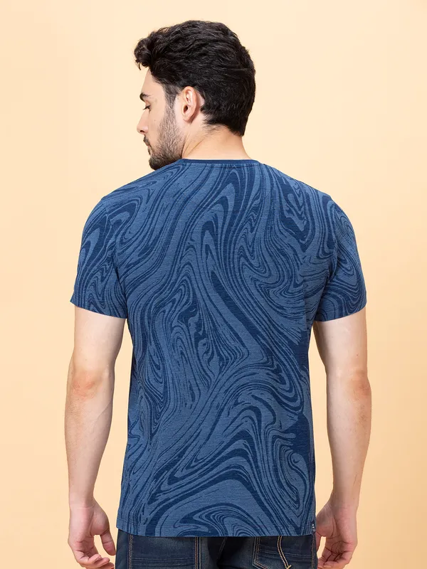 Being Human Men None T-Shirts-Indigo Lt.Wash