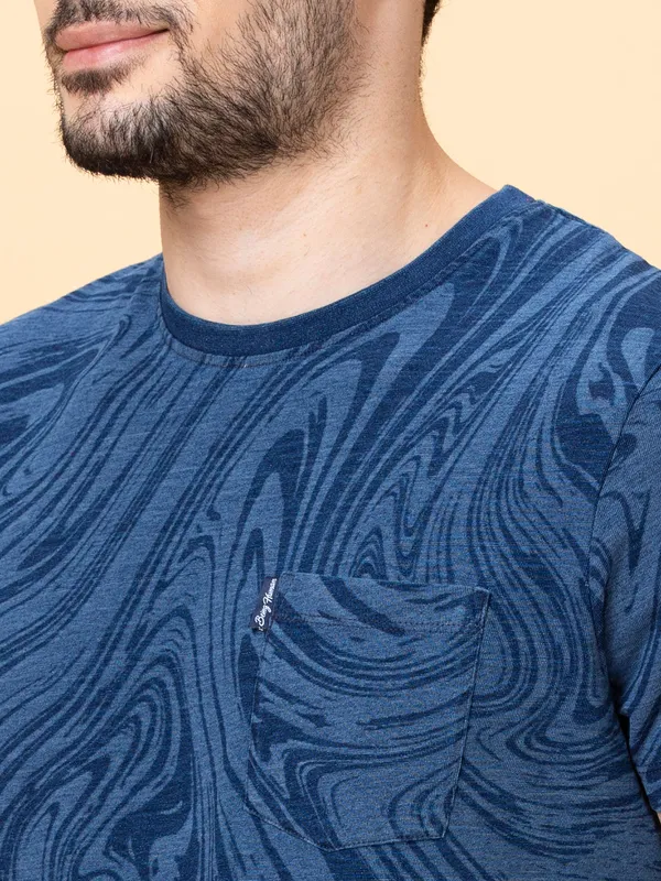 Being Human Men None T-Shirts-Indigo Lt.Wash