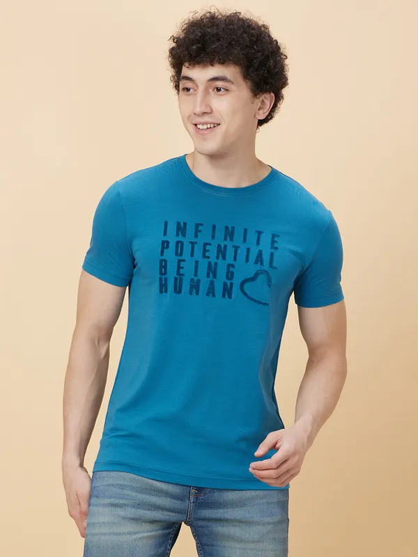 Being Human Men None T-Shirts-Deep Ocean