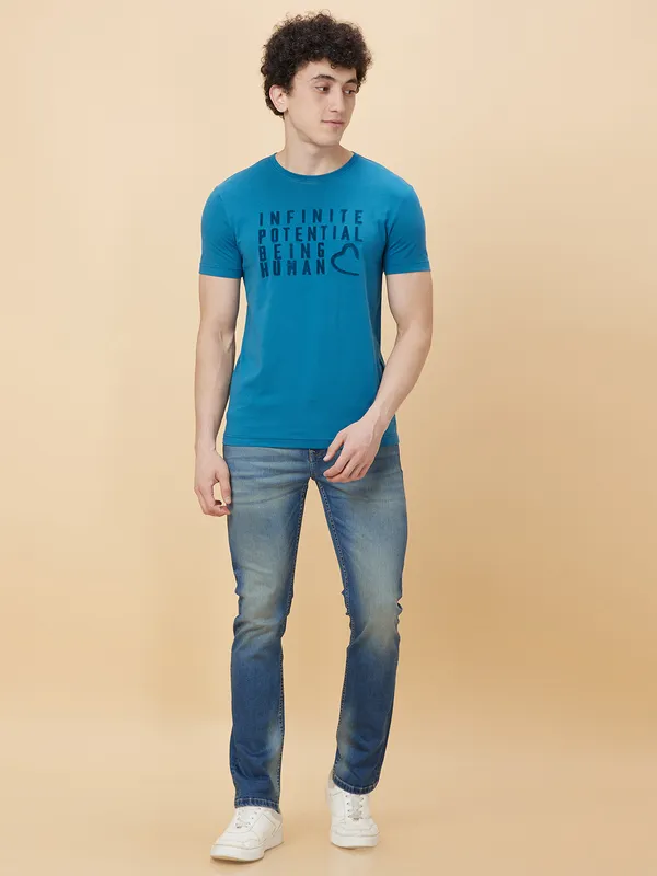 Being Human Men None T-Shirts-Deep Ocean