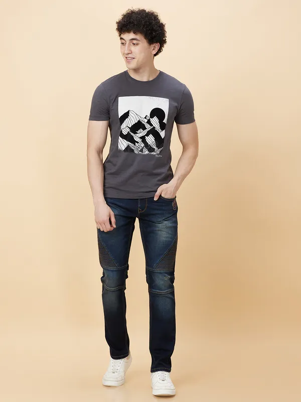 Being Human Men None T-Shirts-Charcoal