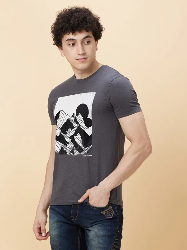 Being Human Men None T-Shirts-Charcoal