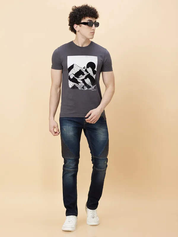 Being Human Men None T-Shirts-Charcoal