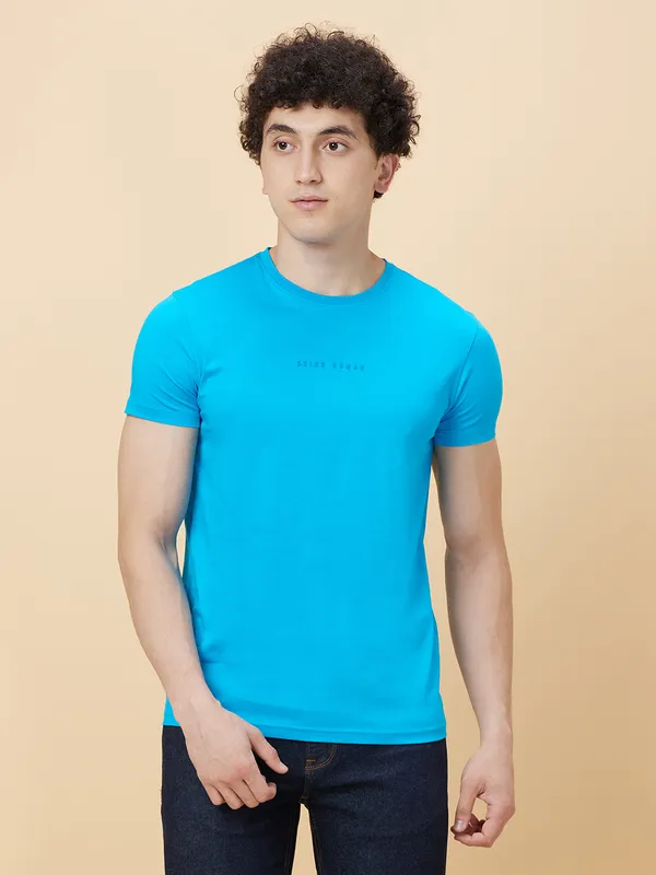 Being Human Men None T-Shirts-Vivid Blue