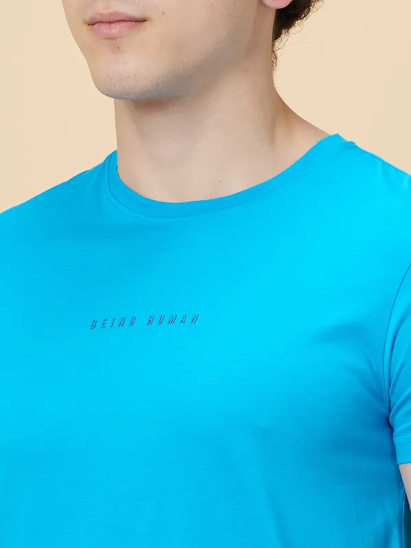 Being Human Men None T-Shirts-Vivid Blue