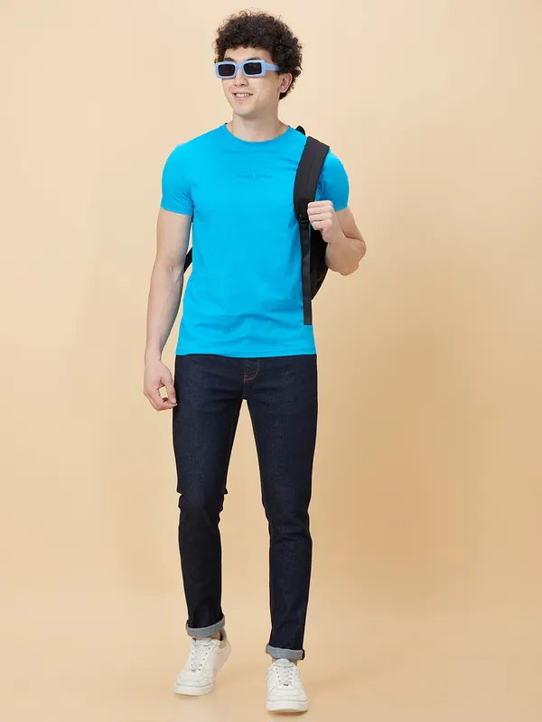 Being Human Men None T-Shirts-Vivid Blue