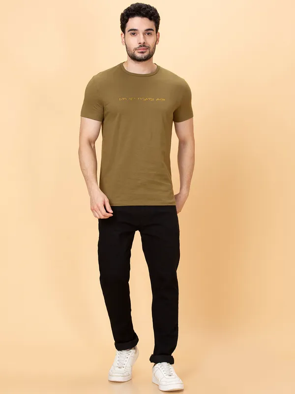 Being Human Men None T-Shirts-Olive