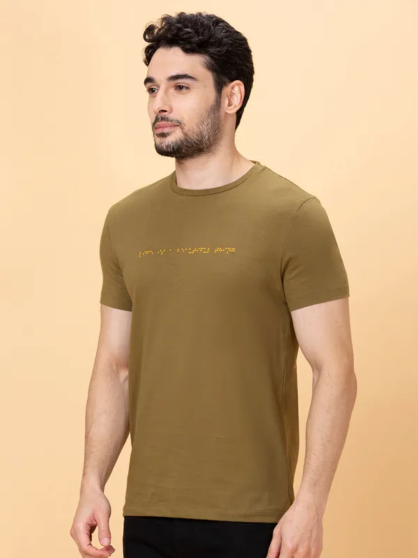 Being Human Men None T-Shirts-Olive