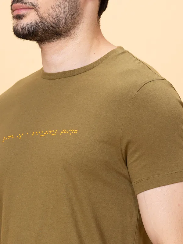 Being Human Men None T-Shirts-Olive