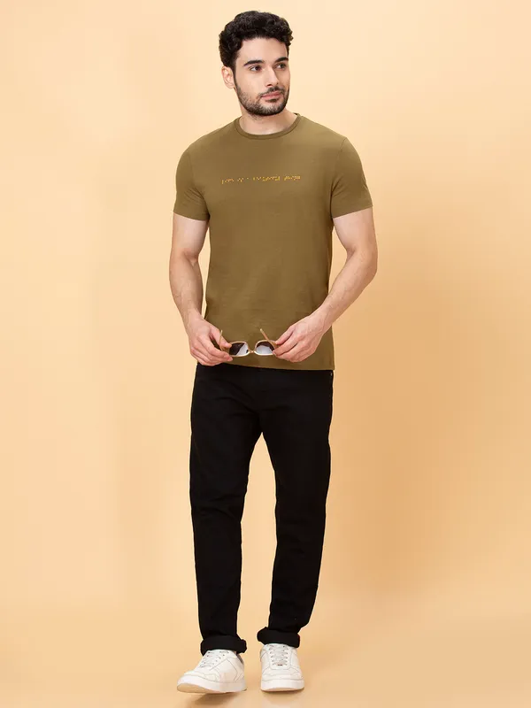 Being Human Men None T-Shirts-Olive