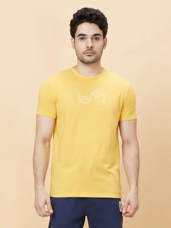 Being Human Men None T-Shirts-Amber Yellow