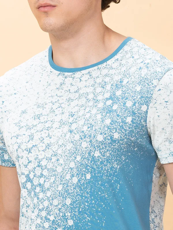 Being Human Clothing Mens-Top Crew Neck Royal Blue