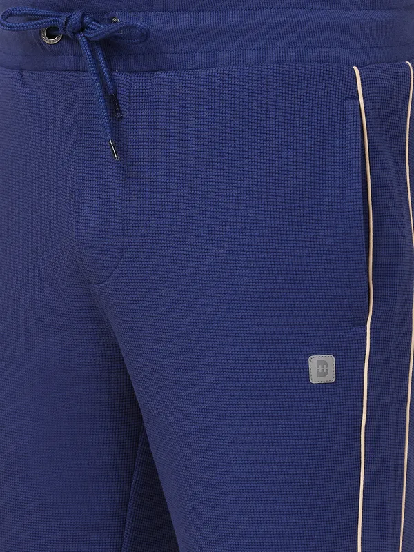 Being Human Clothing Men Blue Textured Shorts