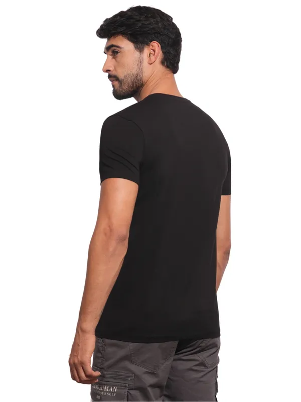 Being Human Clothing Mens-Top Crew Neck Black