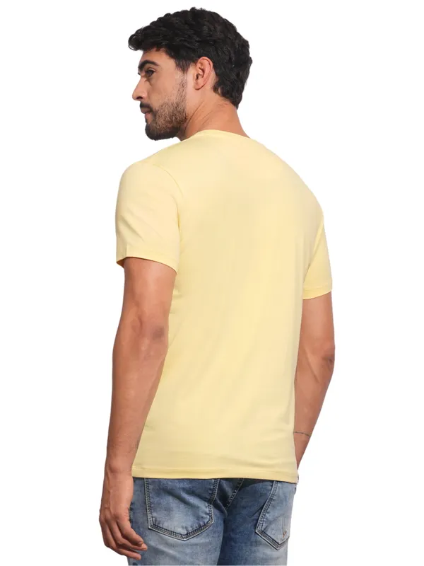 Being Human Clothing Mens-Top Crew Neck Panna Cotta